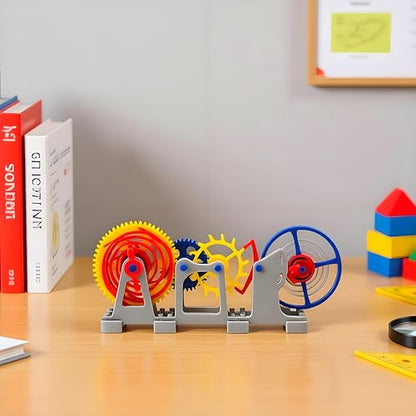 MagicTech 3D Printing Making Tourbillon Escapement Structure Clock Imitation Movement Model Wind-up by Toy Models JY09 - size: 9.84 x 1.57 x 3.93 Inch
