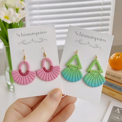 9pcs Mother‘s Day Polymer Clay Earring Cutters - Polymer Clay Molds & Polymer Clays Earring Cutters for Jewelry Making - Flower Polymer Clays, for Dates, Parties, Mother’s Day - color: Daily Wear