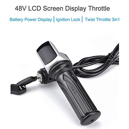 Electric Brushless DC Motor Kit,48V 2000W Motor,33A Controller,LCD Throttle - size: 48V 2000W, style: Complete Motor Kit