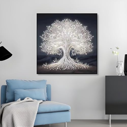 Diamond Art Painting Kits for Adults,Tree of Life Special Shape Gem Art Kit - color: YP081