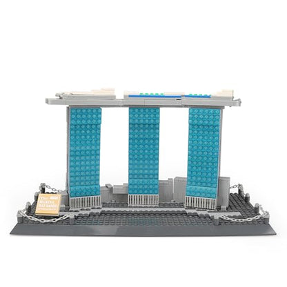 Oichy Building Blocks Set, Marina Bay Sands Architecture Model Kits Collection Toy Building Sets for Adults and Kids(881 PCS) - color: Marina Bay Sands
