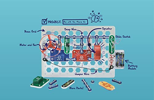 SNAP CIRCUITSPro SC-500 STEM Electronics Kit, 500+ Projects, Ages 8+ - size: 500 Projects