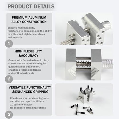 Tabletop Mini Vise, Multi-Function Clamp for Crafts&Jewelry Repair - style: Advanced Version