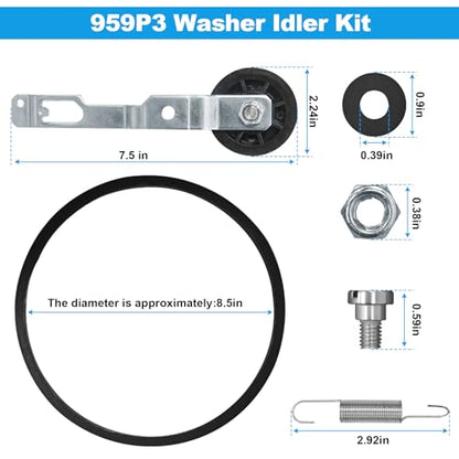 959P3 Washer Idler Pulley Kit Fit for Speed Queen Series