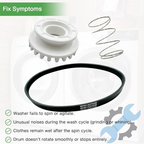 Upgraded WH05X24185 Washing Machine Clutch Kit - style: Basic Set (3 pcs)