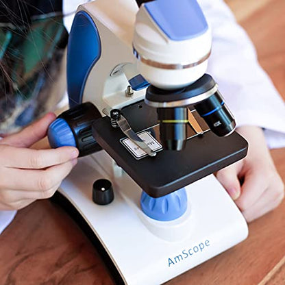 AmScope M162C-2L-PB10-WM "Awarded 2018 Best and Microscope Kit" - 1000X - style: Microscope Kit
