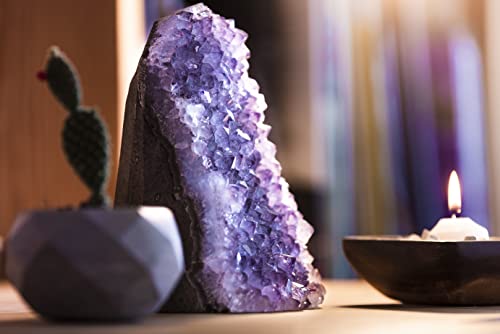 12.5 to 15 Lb Amethyst Crystal Geode From Uruguay – Natural Large Amethyst Cluster Rock – Crystals and Healing Stones - style: 12,5 lb to 15 lb