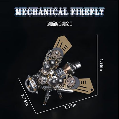 Adult 3D Metal Puzzle, Punk Insect Model Set, 3D Metal Puzzle Mechanical Insect Building Blocks, Fun DIY Assembly, high-end Men's Gifts. - color: Mechanical Firefly