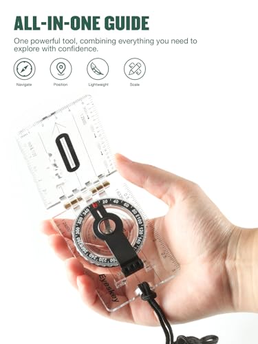 Eyeskey Advanced Orienteering Compass for Hiking & Navigation - color: EK40-2B