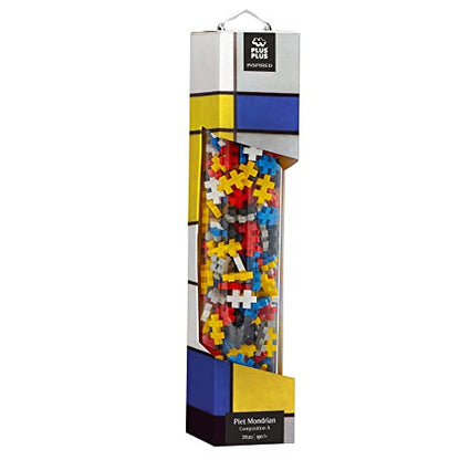 PLUS PLUS Inspired, Mondrian Composition A, Art History Building Set 350 pc - color: Mondrian, Composition a