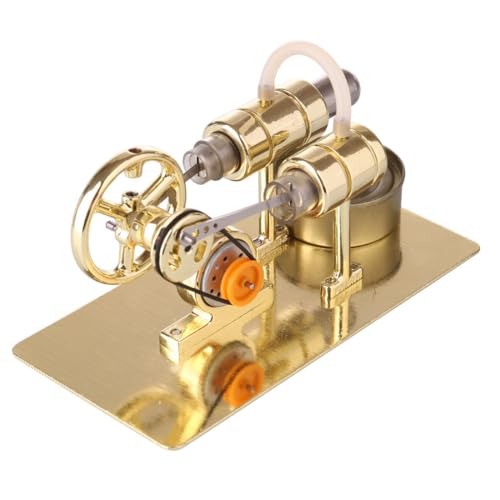 Stirling Engine Model Kit, DIY Assembly Metal Stirling Engine Kit Generator Model, Sterling Engines Building Set, Home Decor Christmas Birthday Gift Collectible for Adults - style: Type 6