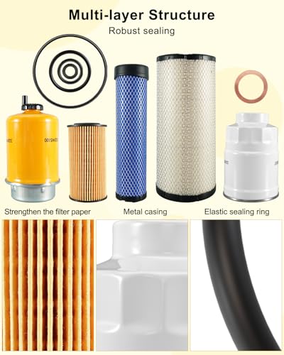 Filter Kit Fit for JCB Excavator 100C-1 100C-2 210 210T 215 8085ZTS
