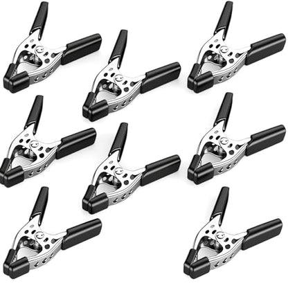HORUSDY 8-Piece 4" inch Spring Clamp, Heavy Duty Spring Metal Spring Clamps, 1.5"-inch Jaw opening - color: Black, size: 4 inch 8-Piece