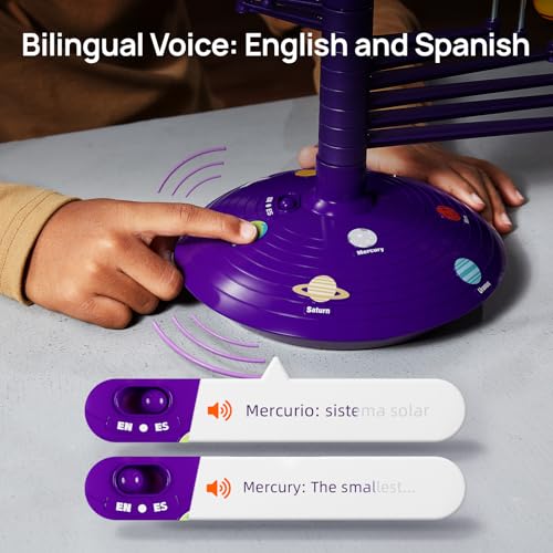 Science Can Solar System for Kids, Talking Astronomy Solar System Model Kit - color: Purple