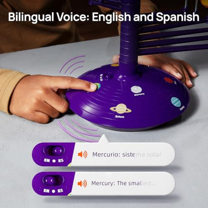 Science Can Solar System for Kids, Talking Astronomy Solar System Model Kit - color: Purple