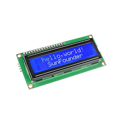 SunFounder IIC/I2C/TWI LCD1602 Display Module Compatible with Arduino and Raspberry Pi - color: 16x2 I2C LCD