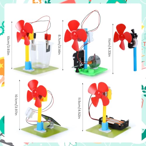 5 Ways to Build a Fan, STEM Science Kits, Electric Circuit Experiments