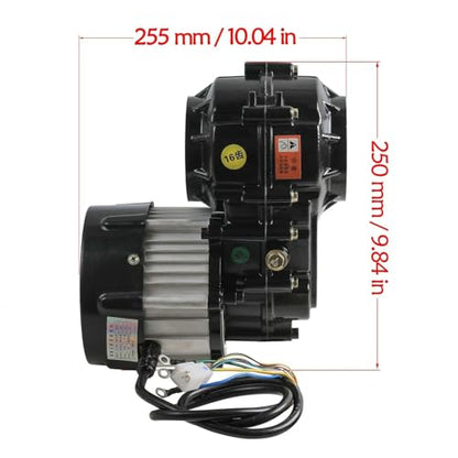 48V 1000W Rear Differential Axle Kit with Brushless Motor for Go Kart, Golf Cart, Electric Trike, ATV, Quad, Buggy, and DIY Projects (40in.Axle) - size: 40in.Axle