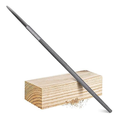 6" Round Medium Cut File, Double Cut Teeth, Made of High Carbon Steel, Half Round Hand File Without Handle, Suitable for Shaping Metal, Wood, etc - color: Round, size: 6 Inch