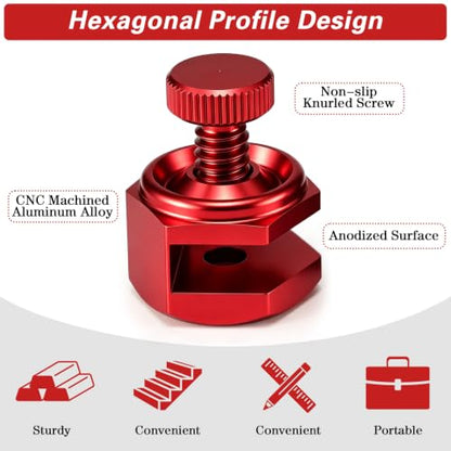 4 Pack Stair Gauge Set, Layout Tool for Framing Square, Red - color: Red