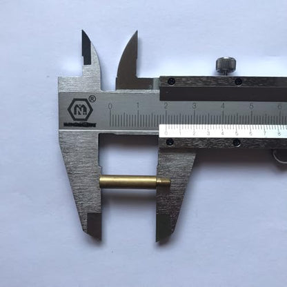Music Box Spare Part Brass 2.00 cm Long Extension Rod for Music Box Winding up Key Size M3.5 - color: (2) 2.00 Cm Extension Rod