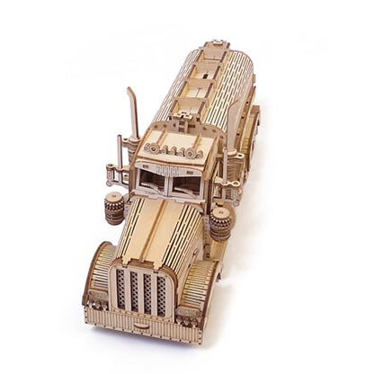 Fuel Tank Truck 3D Wooden Puzzle for Adults - color: Fuel Truck Car