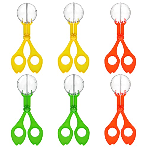 TOYANDONA 6pcs Insects Catcher Handy Scoopers Scissors Tongs Tweezers Multifunctional Collection Set for Kids Outdoor Nature Exploration Toy (17.5cm Random Color)