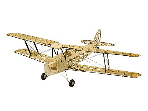 Viloga Upgrade Balsa Wood Airplane Kits Mini Tiger Moth Biplane, 39" Laser Cut Model Plane Kit to Build, DIY Flying RC Aeroplane for Adults (KIT Only)