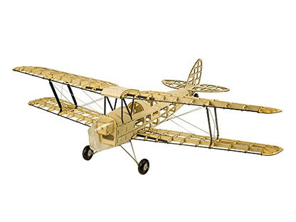 Viloga Upgrade Balsa Wood Airplane Kits Mini Tiger Moth Biplane, 39" Laser Cut Model Plane Kit to Build, DIY Flying RC Aeroplane for Adults (KIT Only)