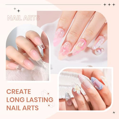 Solid Builder Nail Gel, 60g Clear 3D Nail Sculpting Hard Gel - color: Aqua Clear