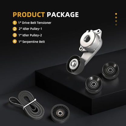 Belt Tensioner Serpentine Belt Idler Pulley Kit #38274 305263 - size: for F150/F250/F350/Expedition 2007-2008