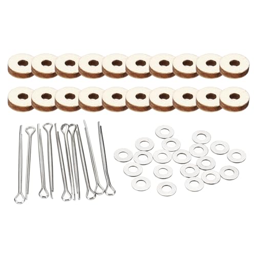 PATIKIL 6mm Doll Joints, 20 Set Removable Cotter Pin Joints Connector and Fiberboard Tray for Bear Limbs Making Head Joints DIY Crafts Accessories - size: 6mm