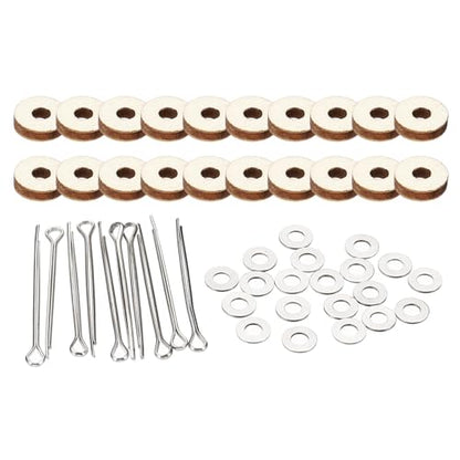 PATIKIL 6mm Doll Joints, 20 Set Removable Cotter Pin Joints Connector and Fiberboard Tray for Bear Limbs Making Head Joints DIY Crafts Accessories - size: 6mm
