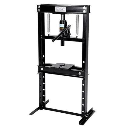 12T Steel Hydraulic Shop Press, Flat Head h-Frame Heavy Duty Press Machine