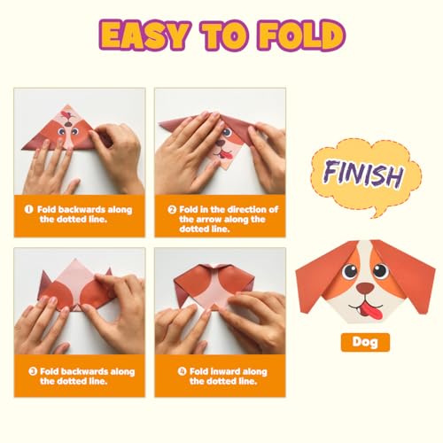 Pigipigi Kids Craft Origami Paper | 230 Pcs Origami Kit for Kids Ages 5-12