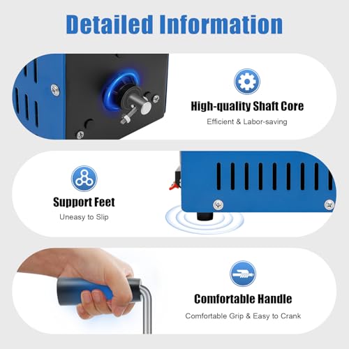 20W Hand Crank Generator, Portable Emergency Backup USB Charger for Camping