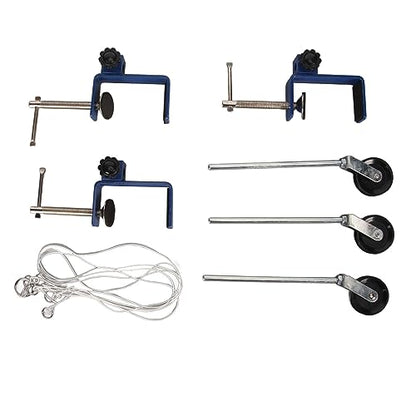 Laboratory Bench Clamp, Reinforced Bench Clamp with Pulley Simple Structure Multipurpose Table Mount Clamp for School Education Science Experiment Tools Teacher Supply