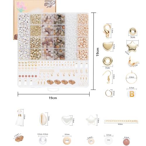 Xylise Jewelry Making Supplies Kit Natural Stone Beads for Irregular Natural Stone with for DIY Craft Bracelet Necklace Earrings for Adults(Light Purple) - color: Light purple