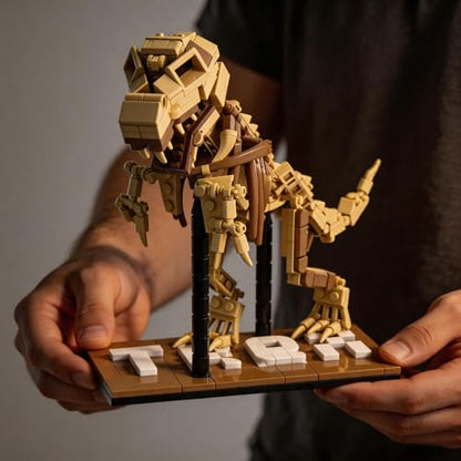 T-Rex Skeleton Building Set Model Poseable Joints 316Pcs Office Display