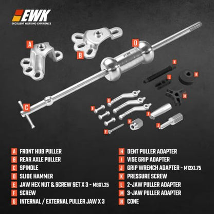 EWK 9-Way Slide Hammer Puller Set