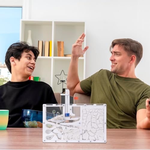 Ant Farming Castle,Habitat Science Learning Kit,Farms for Live Ants,Study of Ecosystem,Behavior of Ant Colony, Explore The World at Home School (Live Ants NOT Included) (White)