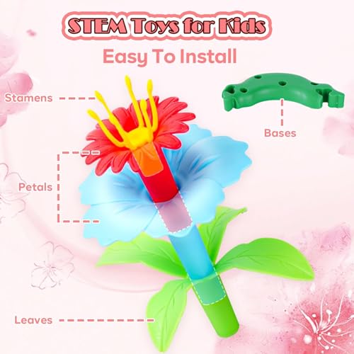 99pcs Flower Garden Building Toys Set - STEM Montessori Toys for Girls - size: Super Set - 99pcs