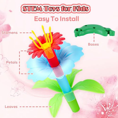 109pcs Flower Garden Building Toys Set - STEM Montessori Toys for Girls - size: Hyper Set - 109pcs