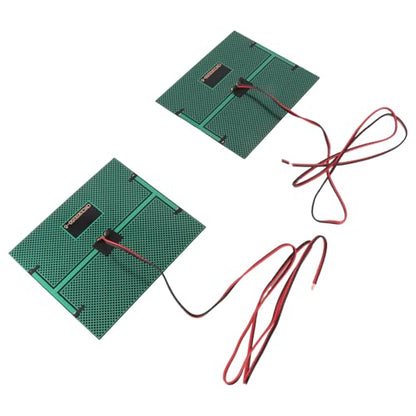 2pcs Polycrystalline Solar Panel Cell Power Module - DC5V 500mA for DIY Projects, High Efficiency Solar Charger with 100cm Cable