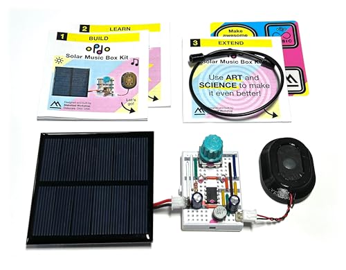 opdo Solar Music Box Kit | Turn Sunlight into Sound | STEM/STEAM DIY Circuit | Ages 9+ | Generative Musical Instrument | Ohio Made | Millions of Tonal and Rhythmic Patterns | opdo | Makefast Workshop