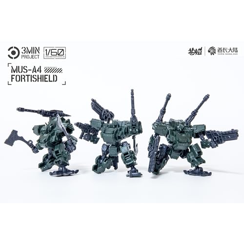 Sheik Mainland 1/60 MUS A4 Fortishield Green Model Kit 3PCS - color: Fortishield Green