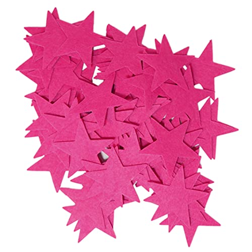 Playfully Ever After 1.5 inch Stiff Felt Stars 88pc (Pink) - color: Pink