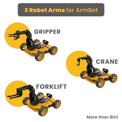 REX Evolution 8in1 Robotics Kit: Coding Robot Kit, Robotics Kit for Adults, Electronic DIY Smart Car Kit, 8 Model Robotics Set, Robot Kit