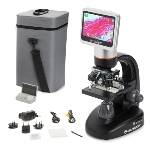 Celestron TetraView LCD Digital Microscope with 180° Swivel Screen - style: TetraView LCD Digital Micro