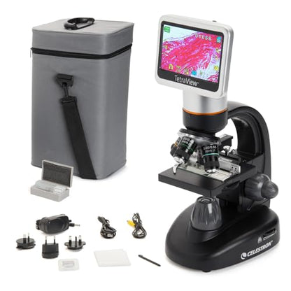 Celestron TetraView LCD Digital Microscope with 180° Swivel Screen - style: TetraView LCD Digital Micro